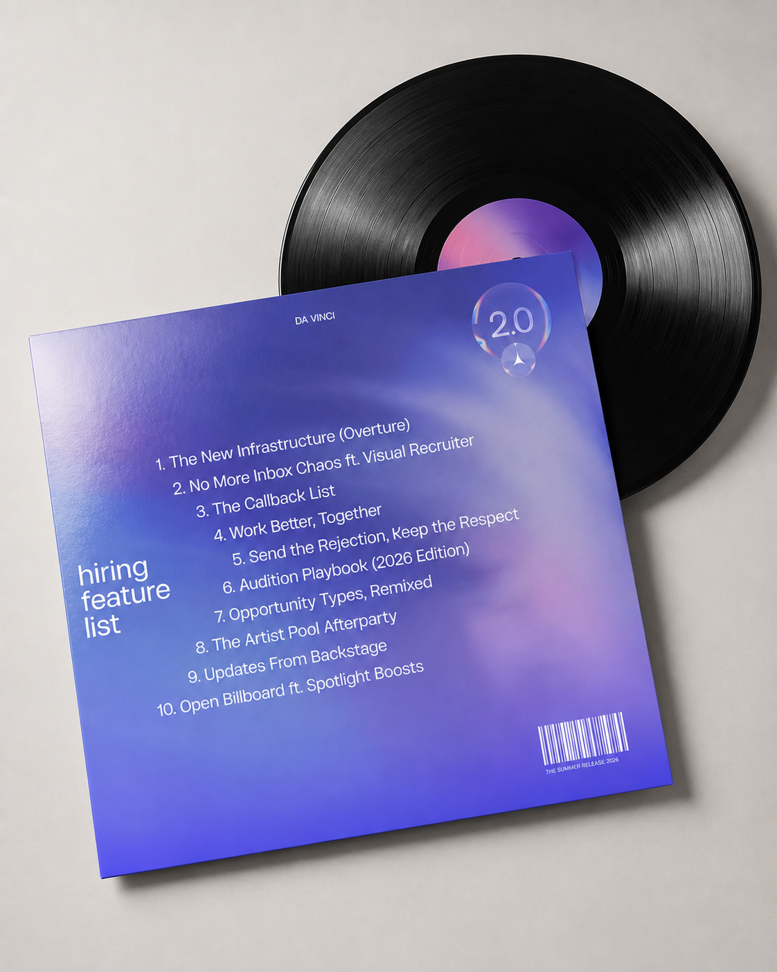 Hiring Version tracklist sleeve