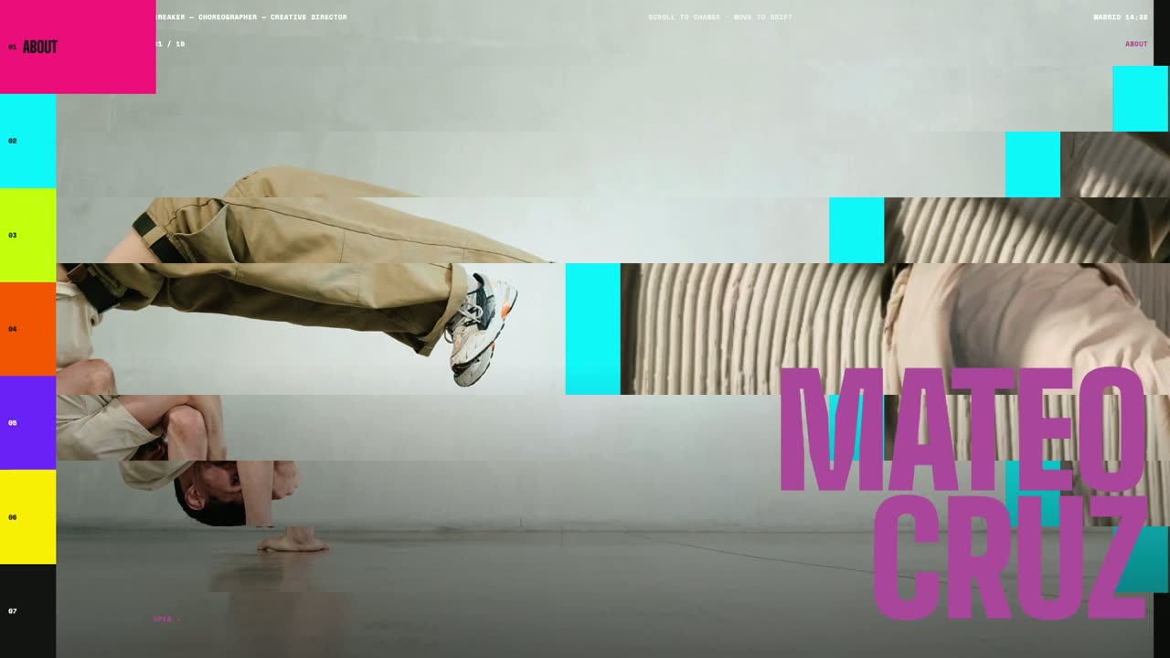 Preview of a Lanced Studio artist website theme